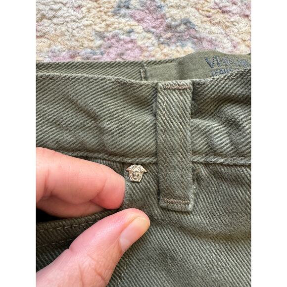 Versace Jeans Couture Green Vintage Denim - Picture 7 of 16